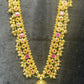 Rajwadi Temple Haar with Ruby Accents