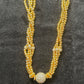 Golden Bead Sparkle Ball Necklace