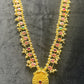 Rajwadi Teardrop Ruby-Green Putla Haar