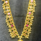 Rajwadi Temple Haar with Ruby Accents