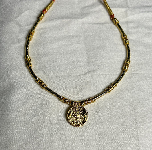 Traditional Lakshmi Coin – 1 Gram Gold Plated