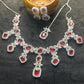 Ruby Regal Radiance Necklace Set