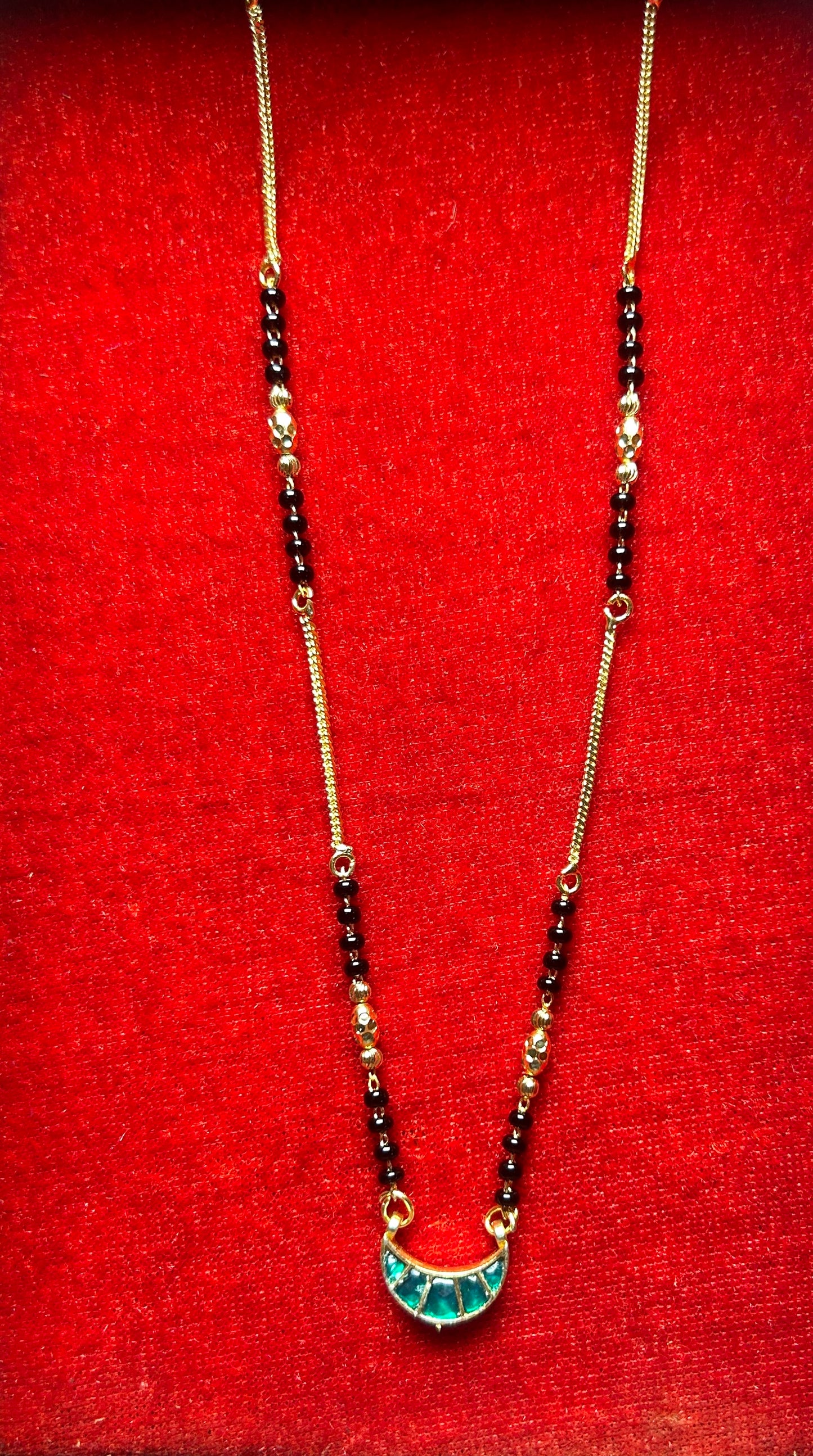 18-Inch Mangalsutra with Kundan Pendant
