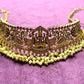 Antique Lakshmi Temple Choker Set with Pearl Drops