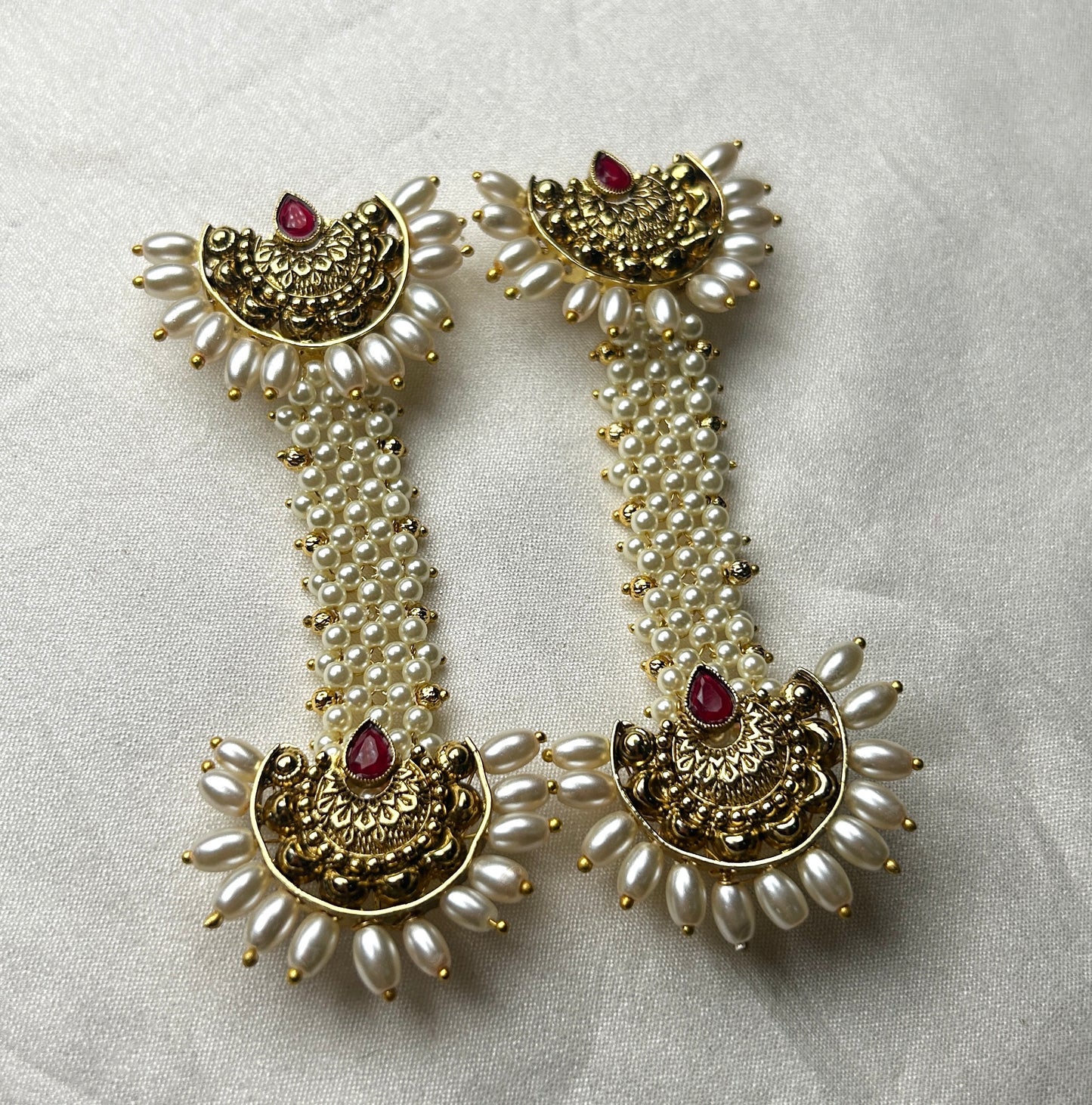 Antique Pearl Drop Pakke Earrings