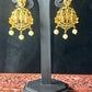 Temple Jewellery Earrings – Ram Darbar Design with Pearls