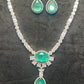 Mint Radiance Designer Necklace Set