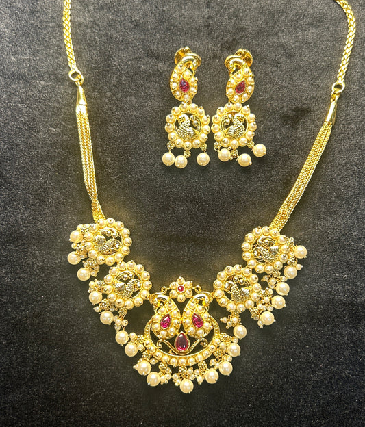 Royal Heritage Peacock Necklace Set