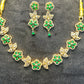 Emerald Blossom Floral Necklace Set
