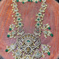 Regal Emerald Temple Bridal Necklace Set