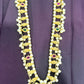 Pearl & Stone Traditional Haar with Half-Moon Pendant