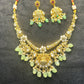 Divine Lakshmi Temple Bridal Necklace Set