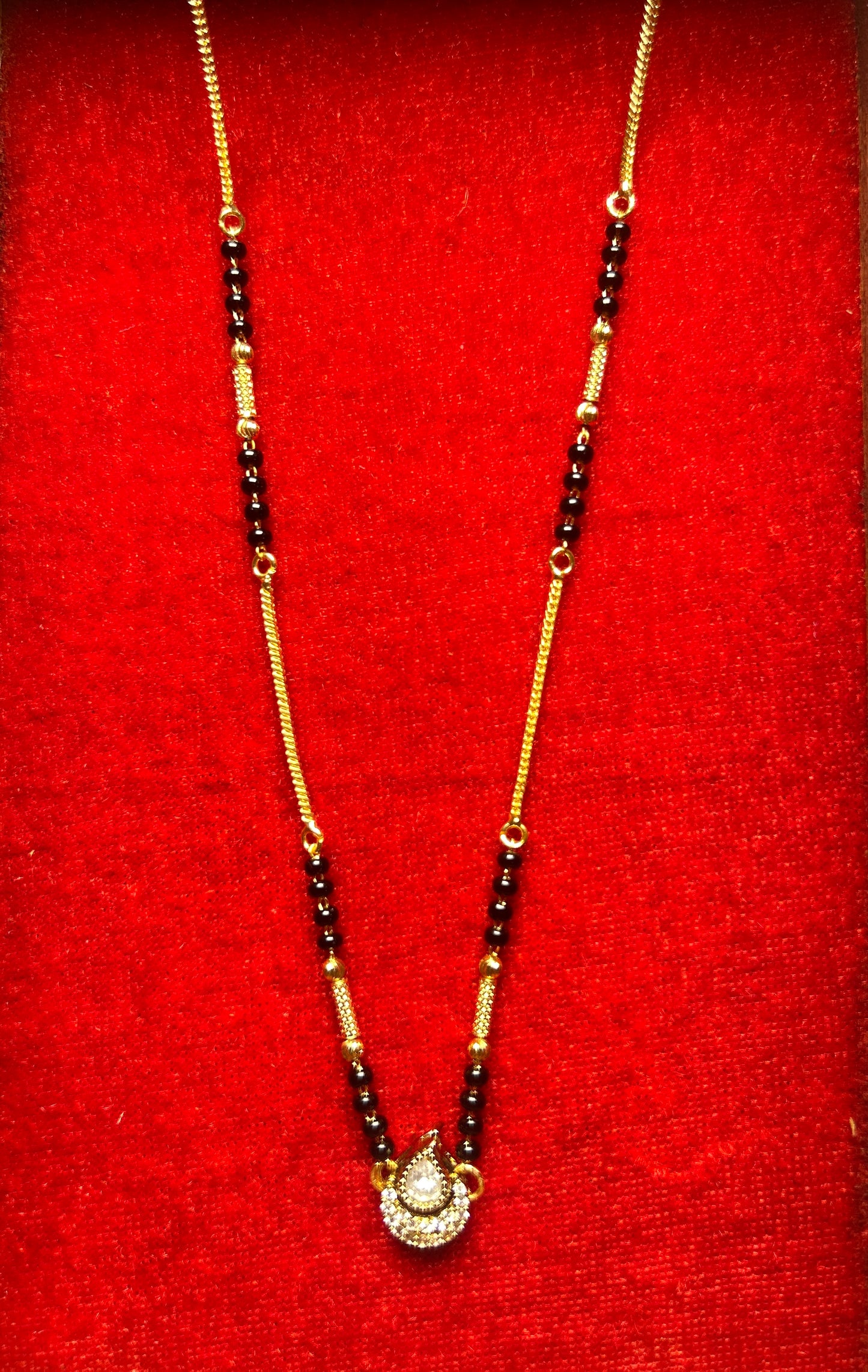 18-Inch Mangalsutra with Kundan Pendant