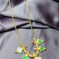 Green Enamel Motif Pendant Haar