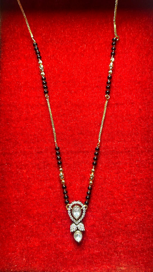 18-Inch Mangalsutra with Kundan Pendant