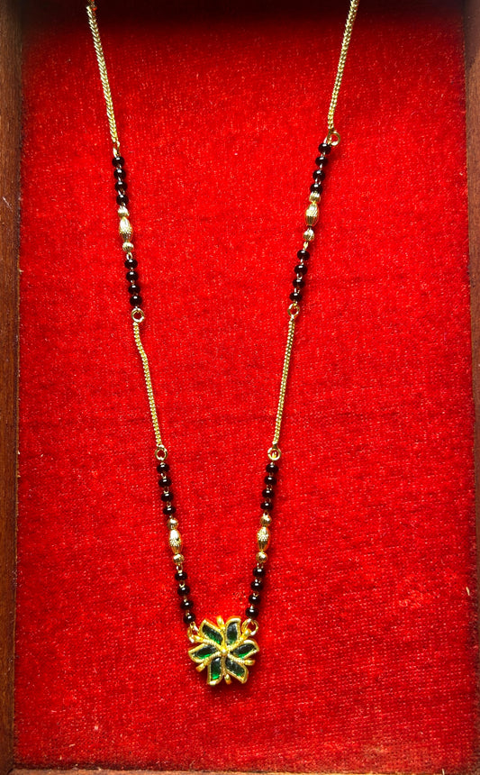 18-Inch Mangalsutra with Kundan Pendant