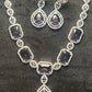 Royal Amethyst Glam Necklace Set