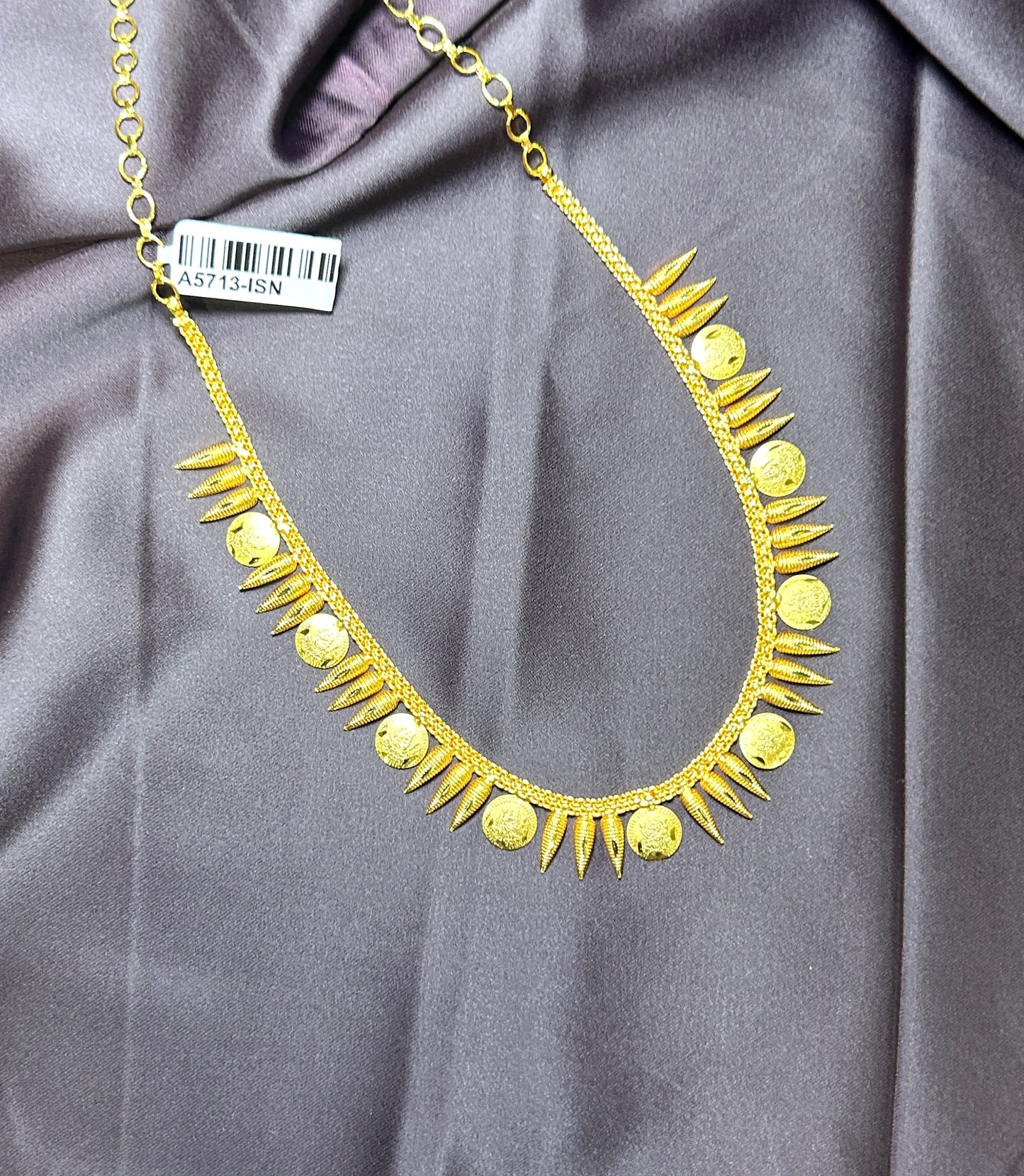 Traditional Coin & Spike Necklace