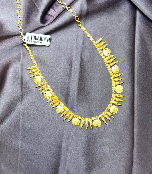 Traditional Coin & Spike Necklace