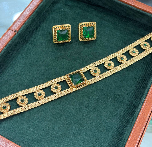 Emerald Heritage Choker Set