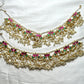 Lotus Motif Kana Chains with Pearl Jhumkis