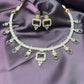 Royal Blue Square Necklace Set