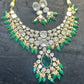 Emerald Grandeur Kundan Bridal Set