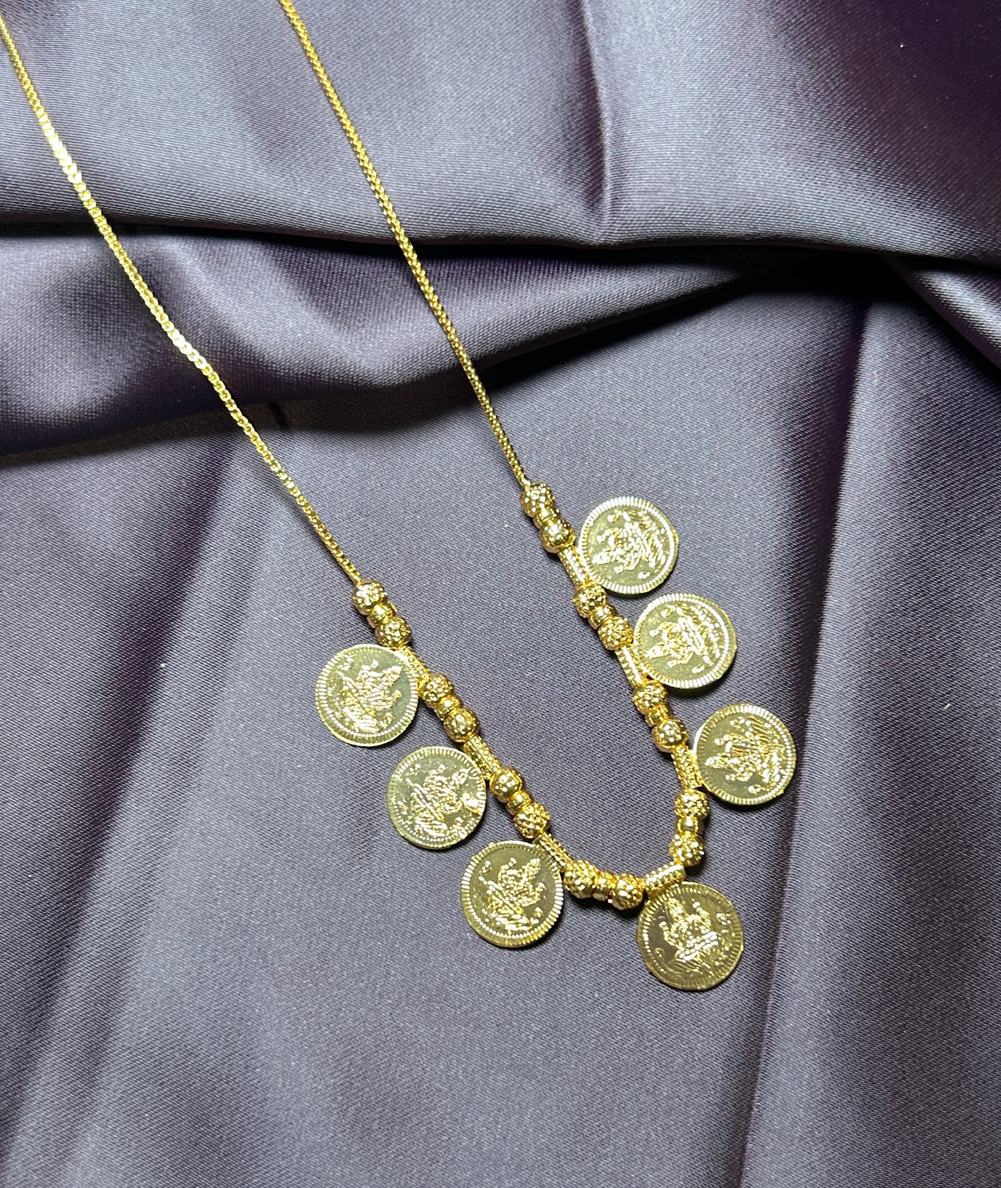 Lakshmi Coin Mala Necklace