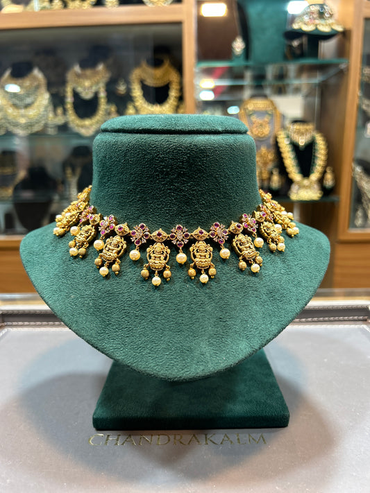 Lakshmi Pearl Maharashtrian Choker Set