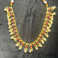 Ruby & Pearl Drop Necklace