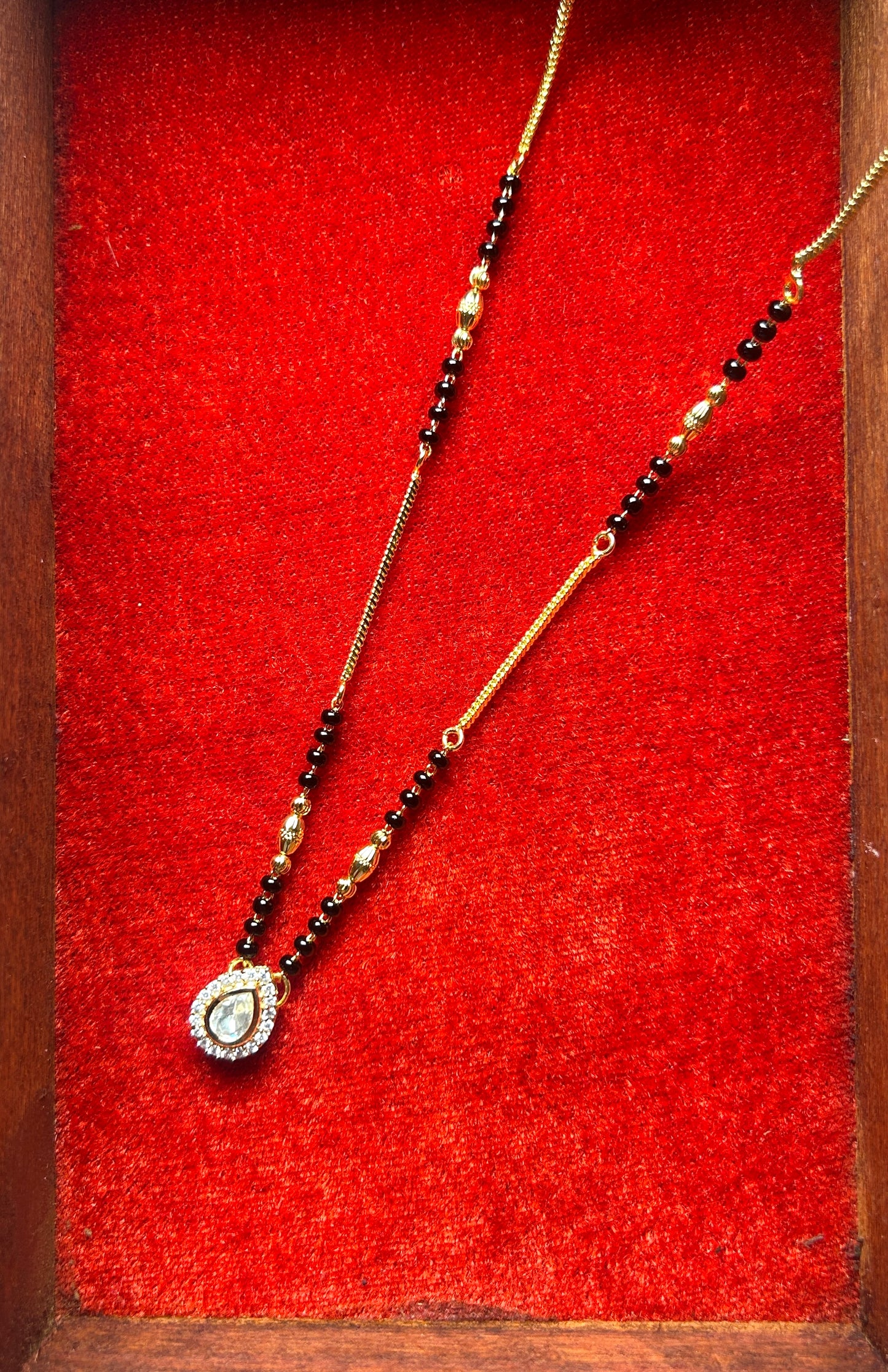 18-Inch Mangalsutra with Kundan Pendant
