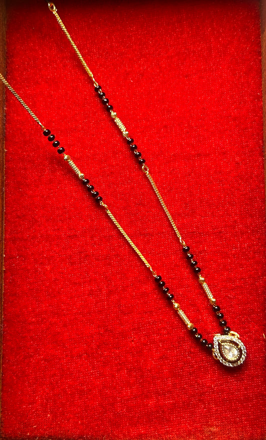 18-Inch Mangalsutra with Kundan Pendant