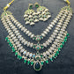 Emerald Princess Layered AD Necklace Set