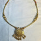 Traditional Maharashtrian Sunflower Pendant Necklace – 1 Gram Gold Finish