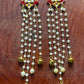 Lotus Long Hair Accessory with Cascading Pearl Chains & Ghungroo