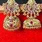 Temple Inspired Antique Jhumka Earrings