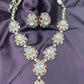 Antique Polki & Ruby Bridal Necklace Set