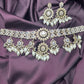 Pearl Drop & CZ Choker Set