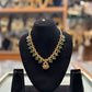 Emerald Floral Kundan Necklace with Pendant