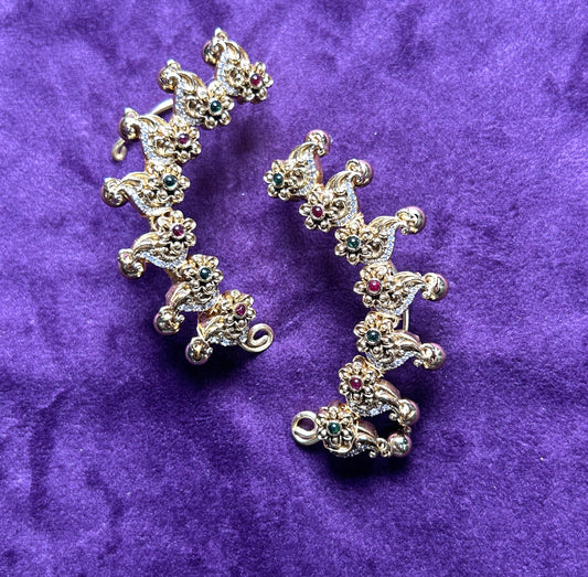 Antique Finish Peacock Design Baju Band