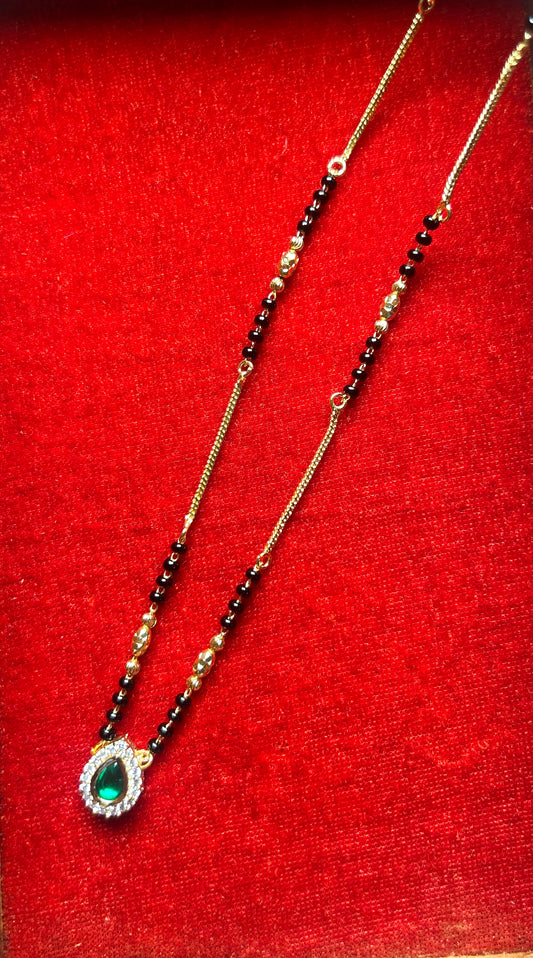 18-Inch Mangalsutra with Kundan Pendant
