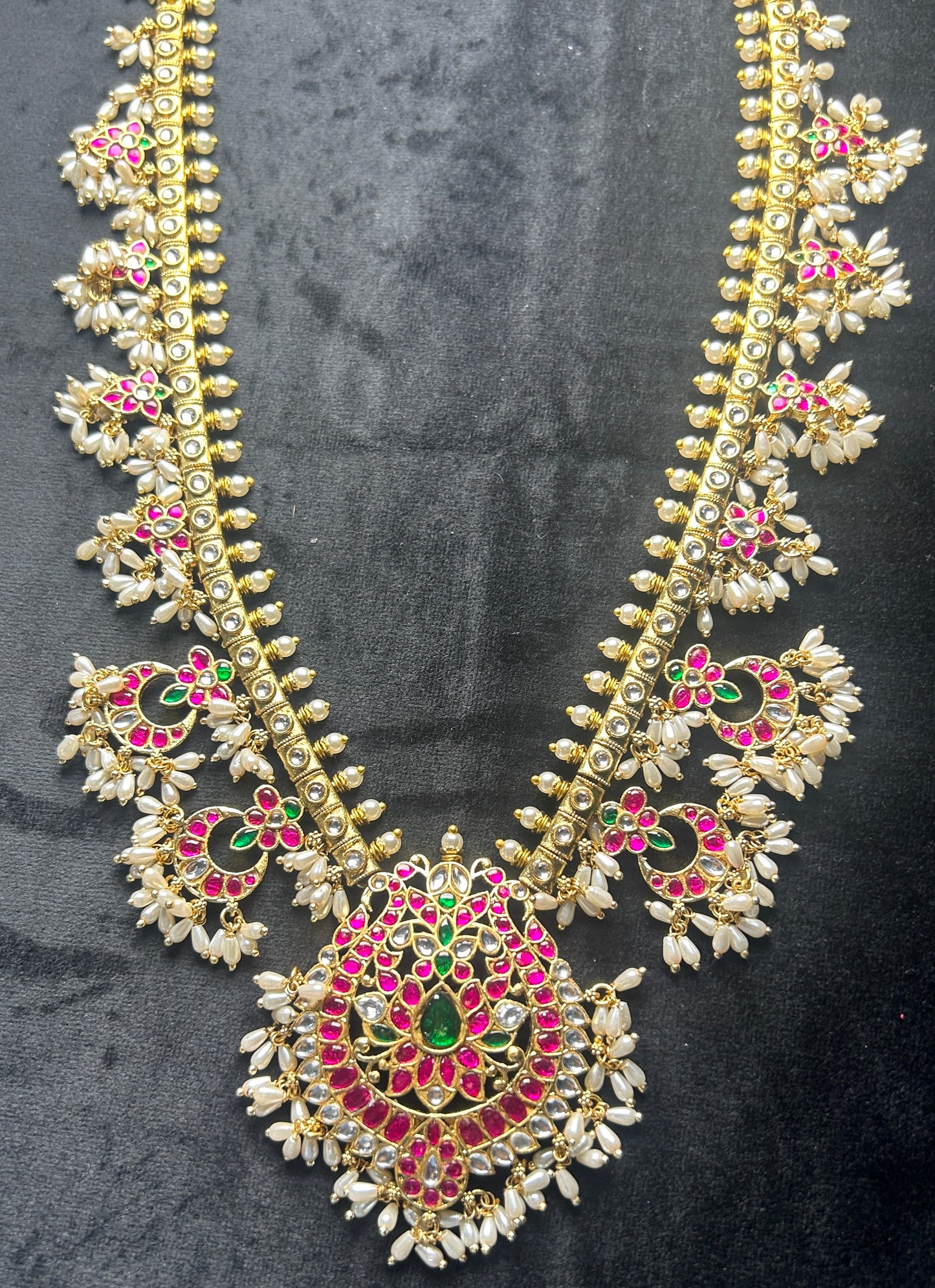 Bridal Pachchikam Kundan Haar