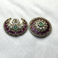 Pachi Kundan Surya-Chandra Hair Brooch Set