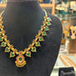 Emerald Floral Kundan Necklace with Pendant