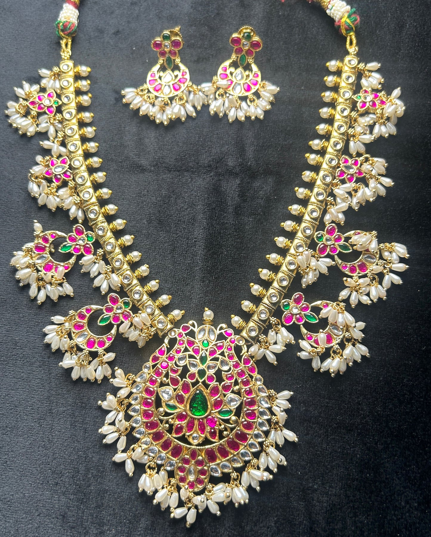 Bridal Pachchikam Kundan Necklace Set