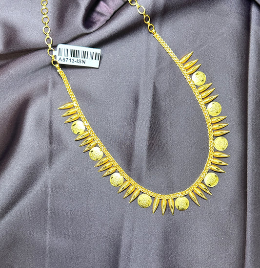 Traditional Coin & Spike Necklace