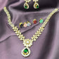 Floral Charm Necklace Set (Interchangeable Stones)