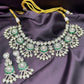 Royal Polki & Emerald Statement Necklace Set