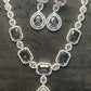 Royal Amethyst Glam Necklace Set