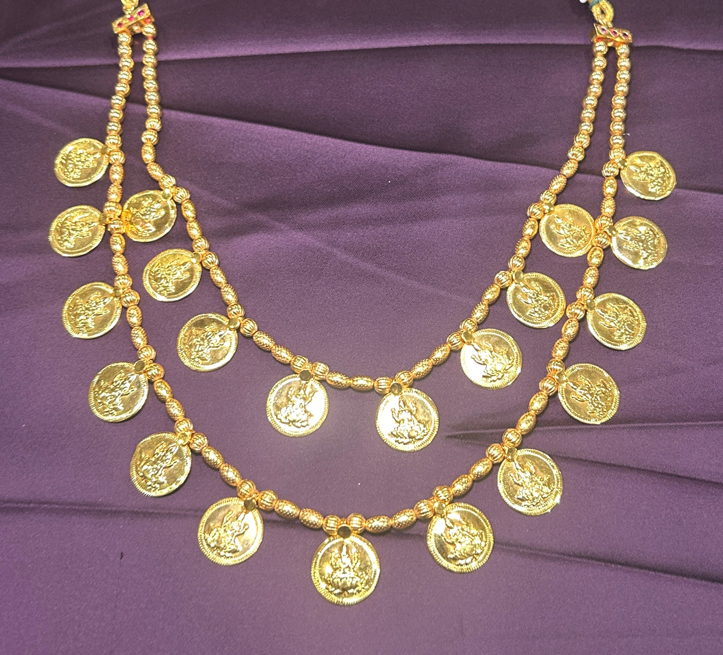 Lakshmi Coin Mala – Double Layer Traditional Necklace